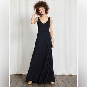Boden Maxi dress V Neck color Black size 2R